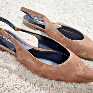 MSRP Veronica Beard Women's Suede Slingback Flats Size 12M